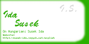 ida susek business card